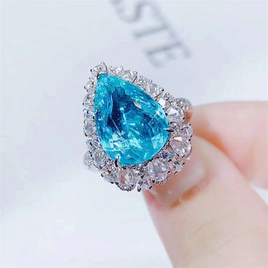 Ocean Empress Teardrop Ring