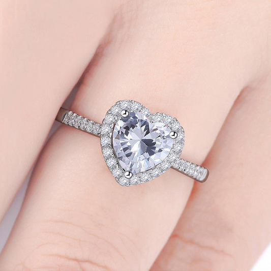 Eternal Spark Heart Ring
