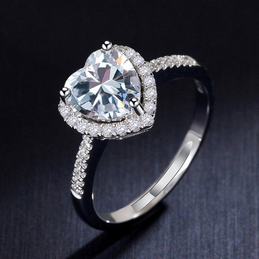 Eternal Spark Heart Ring